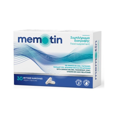 BioAxess Memotin Συμπλήρωμα για την Μνήμη 30 φυτικές κάψουλες
