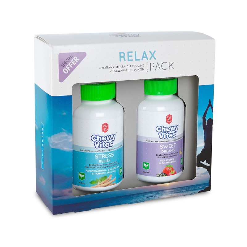 Vican Chewy Vites Sweet Dreams & Stress Relief Συμπλήρωμα για το Άγχος 2 x 60 ζελεδάκια