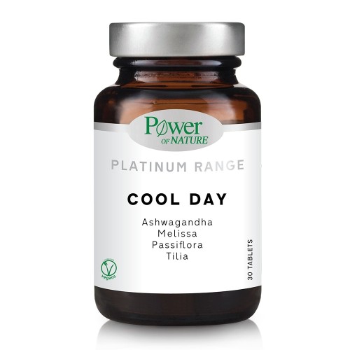 Power Of Nature Platinum Range Cool Day Συμπλήρωμα κατά του Άγχους & της Κούρασης 30 ταμπλέτες