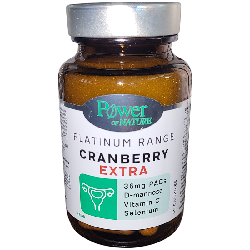Power Of Nature Platinum Range Cranberry Extra 30 κάψουλες
