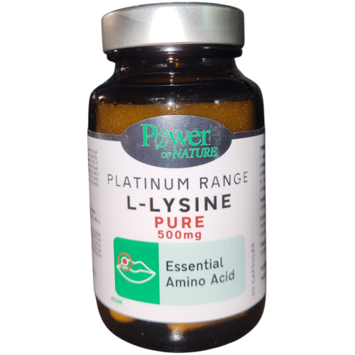 Power Of Nature Platinum Range L-Lysine 500mg 30 κάψουλες