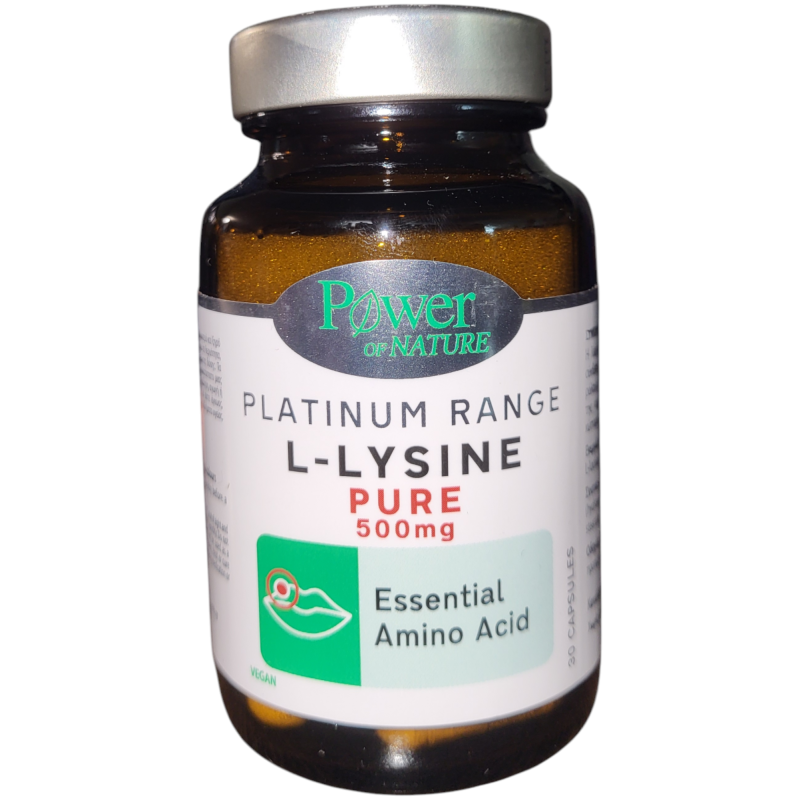 Power Of Nature Platinum Range L-Lysine 500mg 30 κάψουλες