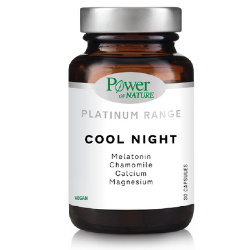 Power Of Nature Platinum Range Cool Night Συμπλήρωμα για τον Ύπνο 30 κάψουλες