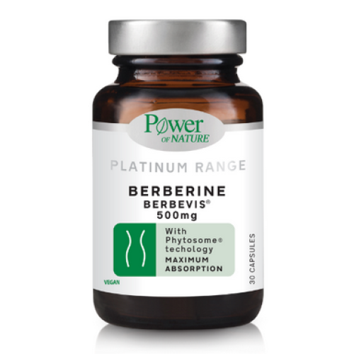 Power Of Nature Platinum Range Berberine Berbevis 500mg 30 κάψουλες