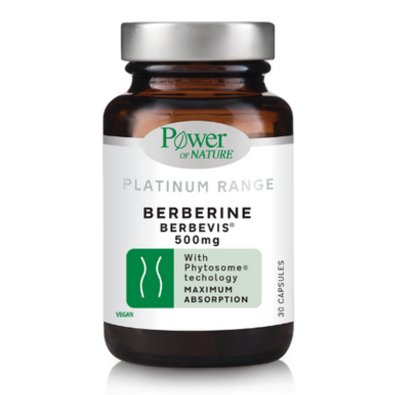 Power Of Nature Platinum Range Berberine Berbevis 500mg 30 κάψουλες