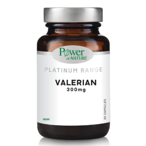 Power Of Nature Platinum Range Valerian 300mg Για Τον Ύπνο & Το Άγχος 30 Φυτικές Κάψουλες