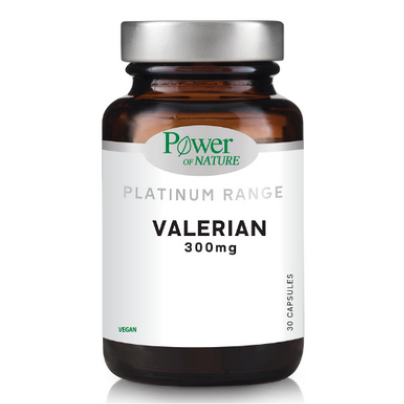 Power Of Nature Platinum Range Valerian 300mg Για Τον Ύπνο & Το Άγχος 30 Φυτικές Κάψουλες