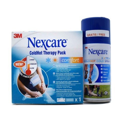 3M Nexcare ColdHot Comfort 11cm x 26cm 2in1 & Cold Spray 150ml