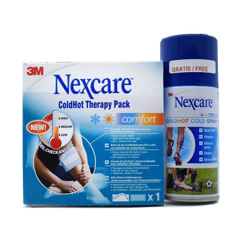 3M Nexcare ColdHot Comfort 11cm x 26cm 2in1 & Cold Spray 150ml 3M Nexcare ColdHot Comfort 11cm x 26cm 2in1 & Cold Spray 150ml