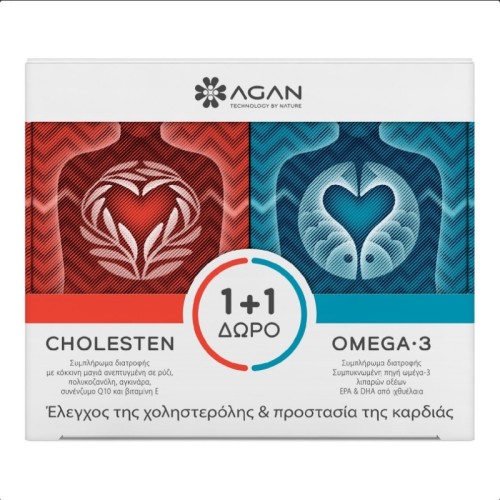 Agan Cholesten 30caps + Omega 3 1000mg 30caps