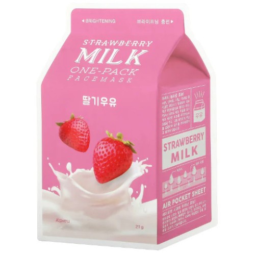 A'pieu Strawberry Milk One-Pack Face Mask 21g