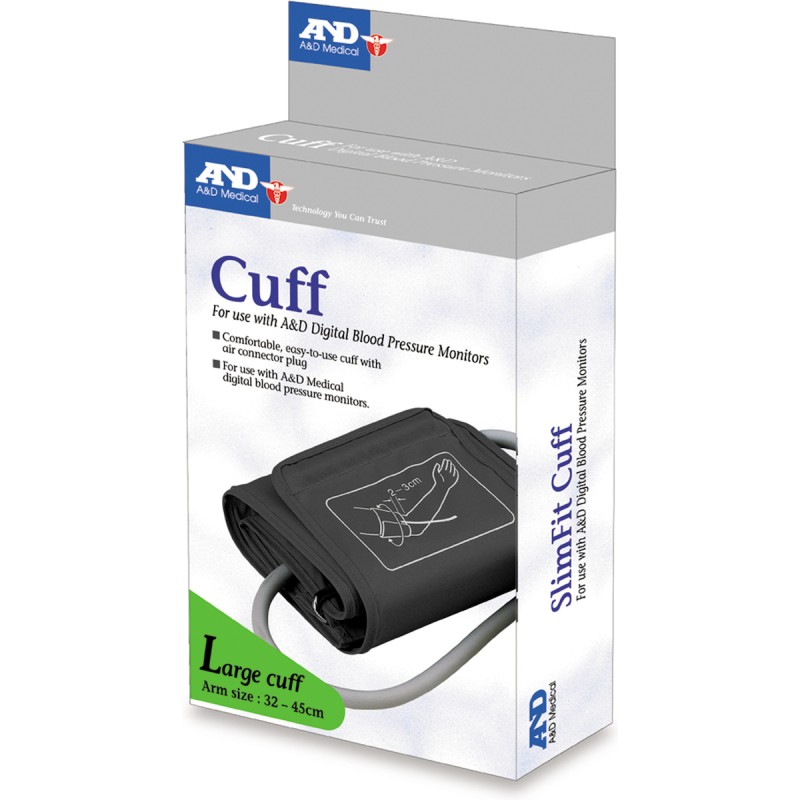 A&D Περιχειρίδα Ηλεκτρονικού Πιεσομέτρου Πιεσομέτρου Ενηλίκων Large 31-45cm