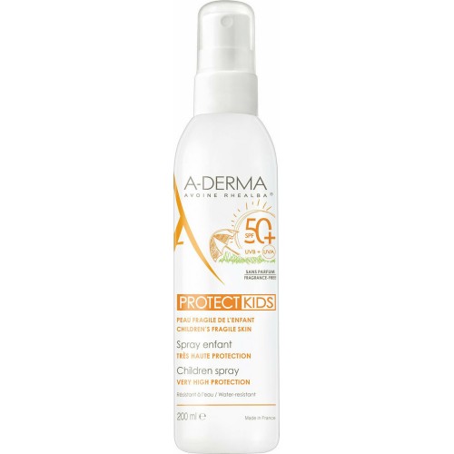 A-Derma Protect Kids Spray SPF 50+ – Αντηλιακό Σπρέι για Παιδιά 200 ml