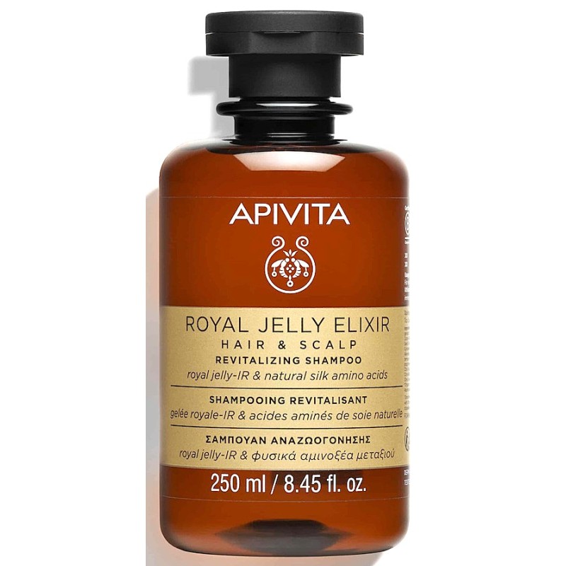 Apivita Royal Jelly Elixir - Σαμπουάν Αναζωογόνησης, 250ml