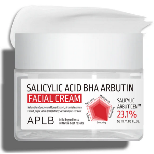 APLB Salicylic Acid BHA Arbutin Facial Cream - Ενυδατική κρέμα για καθαρή, ομοιόμορφη επιδερμίδα 55 ml