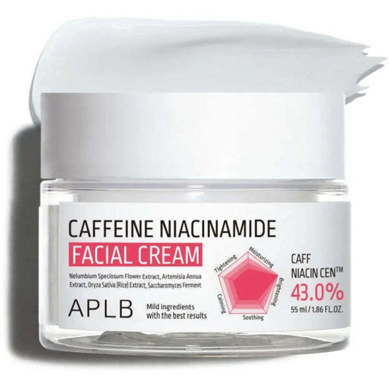APLB Caffeine Niacinamide Ενυδατική Κρέμα Προσώπου με Νιασιναμίδη 55ml