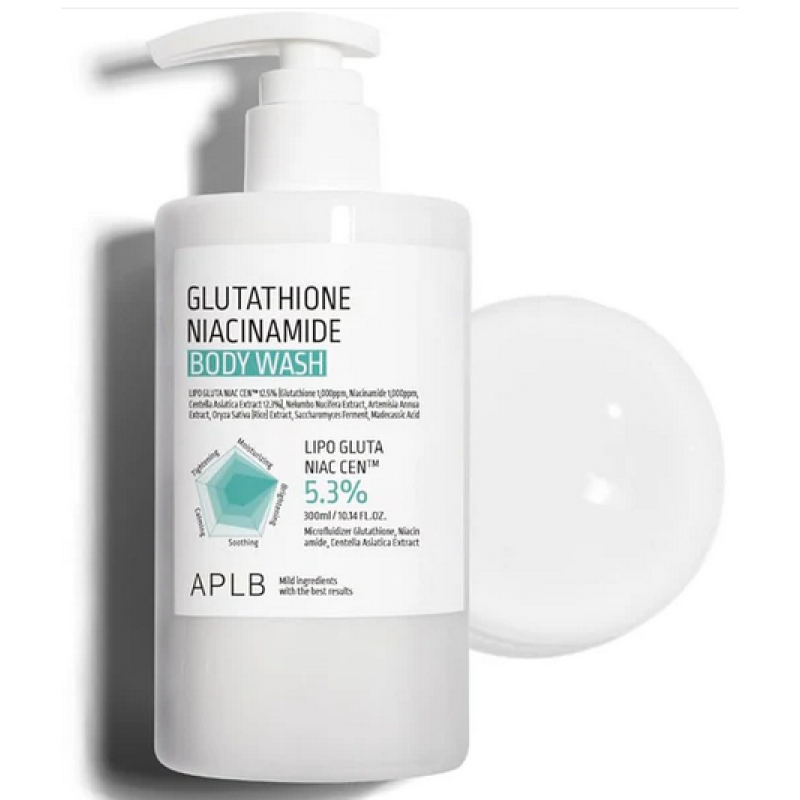APLB Glutathione Niacinamide Body Wash – Καθαριστικό Σώματος με Ενυδατική & Καταπραϋντική Δράση 300ml