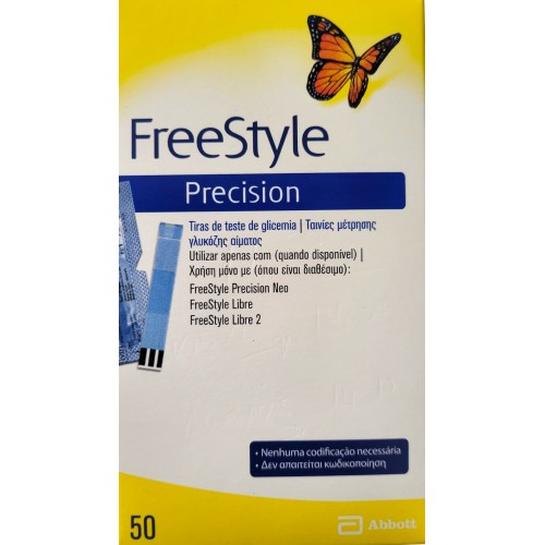 Abbott Precision Freestyle Ταινίες Μέτρησης Σακχάρου – 50 τμχ