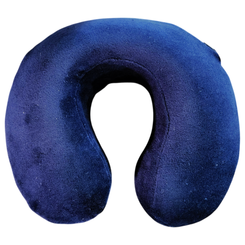 Alfacare Μαξιλαράκι Ταξιδίου Visco για τον Αυχένα Μπλέ Σκούρο