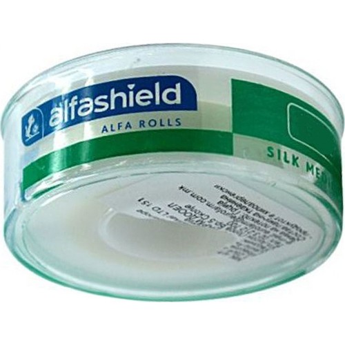 Alfashield Alfa Rolls Μεταξωτή Επιδεσμική Ταινία 1.25cm x 5m