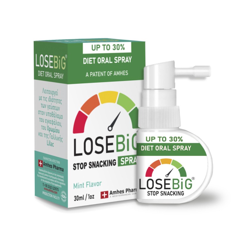 Amhes Losebig Spray Συμπλήρωμα για Αδυνάτισμα Μέντα 30ml