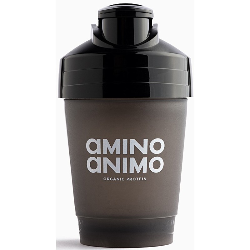 Amino Animo Πλαστικό Shaker Πρωτεΐνης, Καφέ Χρώμα 400ml