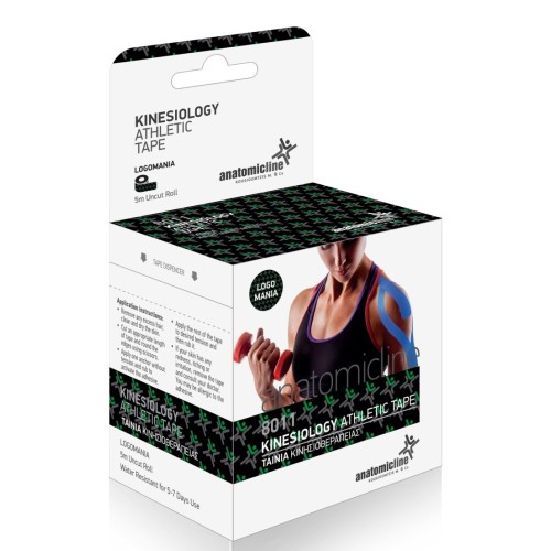Anatomicline Kinesiolology Athletic Tape Logo Mania Επίδεσμος Κινησιοθεραπείας (8011) 5cmx5m