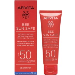 Apivita Bee Sun Safe Κρεμα Προσώπου Κατά των Πανάδων & των Ρυτίδων SPF50, 50ml