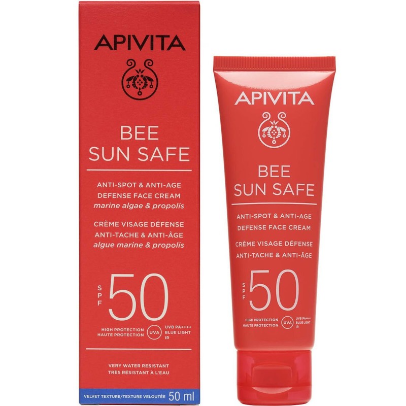 Apivita Bee Sun Safe Κρεμα Προσώπου Κατά των Πανάδων & των Ρυτίδων SPF50, 50ml