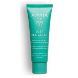 Apivita Just Bee Clear Κρέμα Κατά των Ατελειών για Λιπαρή ή με Τάση Ακμής Επιδερμίδα, 40ml