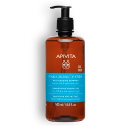 Apivita Hyaluronic Hydra Moisturizing Shampoo Eco Pack - Σαμπουάν Εντατικής Ενυδάτωσης 500ml