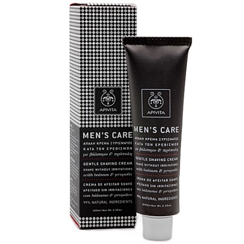 Apivita Mens Care Απαλή Κρέμα Ξυρίσματος Κατά Των Ερεθισμών 100ml