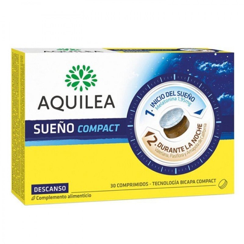 Aquilea Sueno Compact – Συμπλήρωμα Διατροφής για Χαλάρωση και Ύπνο - 30 Δισκία