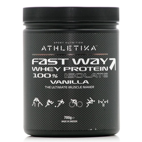 Athletika Sport Nutrition Fast Way Πρωτεΐνη Ορού Γάλακτος με Γεύση Βανίλια 700gr
