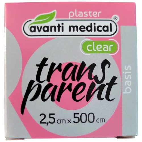 Avanti Medical Clear Transparent 2,5cm × 500cm