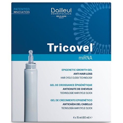 Bailleul Tricovel miRNA Anti-Hair Loss Epigenetic Growth Gel 4x15ml