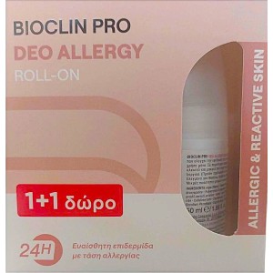 Bioclin Pro Deo Allergy Roll-On 24H Αποσμητικό 2 x 50 ml (1+1 Δώρο)
