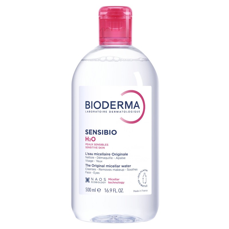 Bioderma Micellar Water Ντεμακιγιάζ Sensibio H2O για Ευαίσθητες Επιδερμίδες 500ml