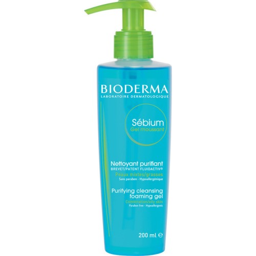 Bioderma Sebium Gel Καθαρισμού Προσώπου για Ακνεϊκές Επιδερμίδες 200ml
