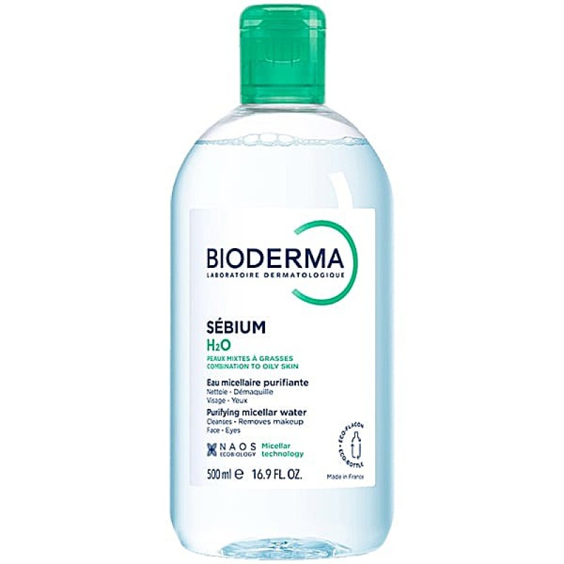 Bioderma Sebium H2O - Νερό Micellaire Καθαρισμού & Ντεμακιγιάζ 500ml