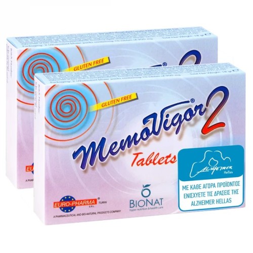 Bionat Promo Memovigor 2 900 mg – Εμβοές & Μνήμη (2×20 ταμπλέτες)