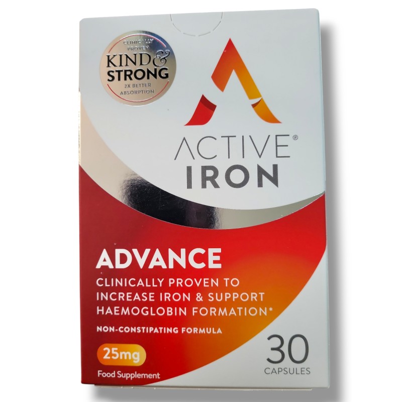 Bionat Active Iron 25mg Συμπλήρωμα Διατροφής με Ενεργό Σίδηρο, 30caps Bionat Active Iron 25mg Συμπλήρωμα Διατροφής με Ενεργό Σίδηρο, 30caps