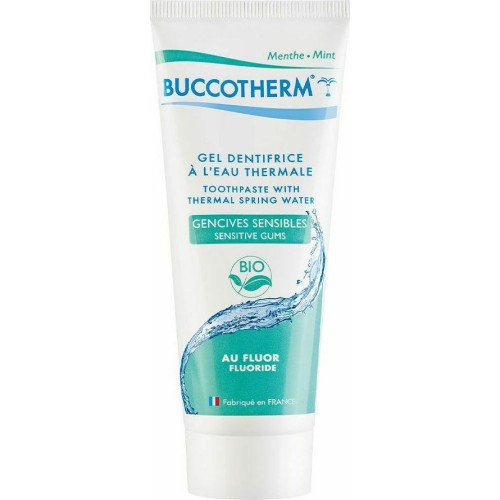 Buccotherm Organic Sensitive Gums Toothpaste Gel Οδοντόκρεμα για Ευαίσθητα Ούλα με Φθόριο 75ml
