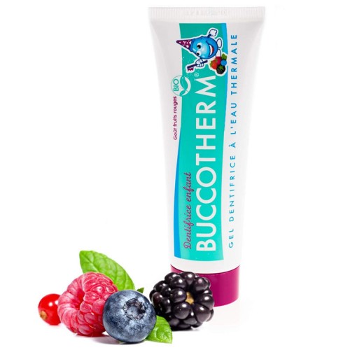 Buccotherm Vegan/Organic Kids Toothpaste Παιδική Οδοντόκρεμα για 3+ ετών με Γεύση Βατόμουρο 50ml