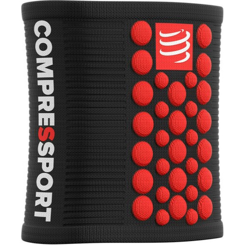 Compressport Wrist band (Μαύρο-Κόκκινο)