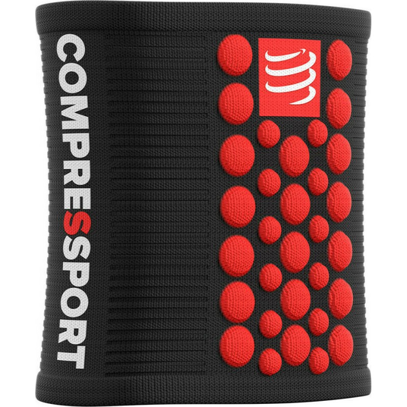 Compressport Wrist band (Μαύρο-Κόκκινο)