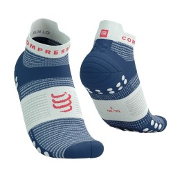 Compressport Pro Racing Socks V4.0 Run Low - Blues / Sugar