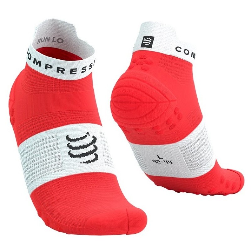Compressport Pro Racing Socks V4.0 Run Low - Fluo Red