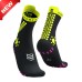 Compressport Pro Racing Socks V4.0 Trail Black / Fluo Yellow / Pink