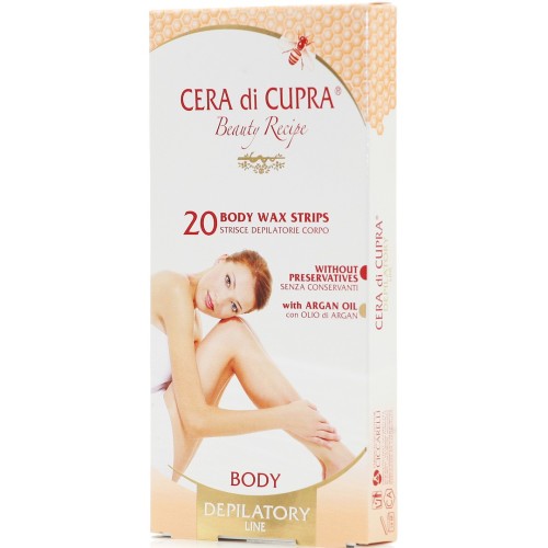 Cera di Cupra Body Wax Strips - Αποτριχώτικες Ταινίες Σώματος, 20 Τεμάχια